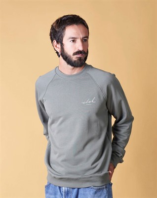 Signed Mens Rglan Sweatshirt - Castor Gray